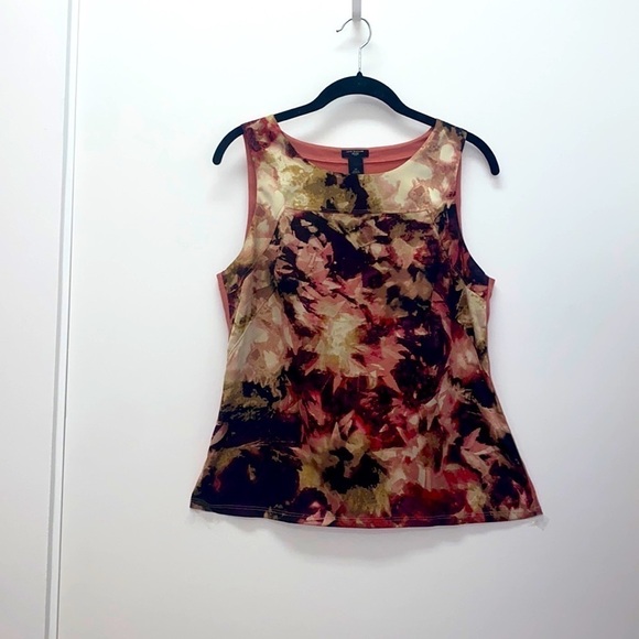 Ann Taylor petite silky print tank medium - Picture 7 of 7